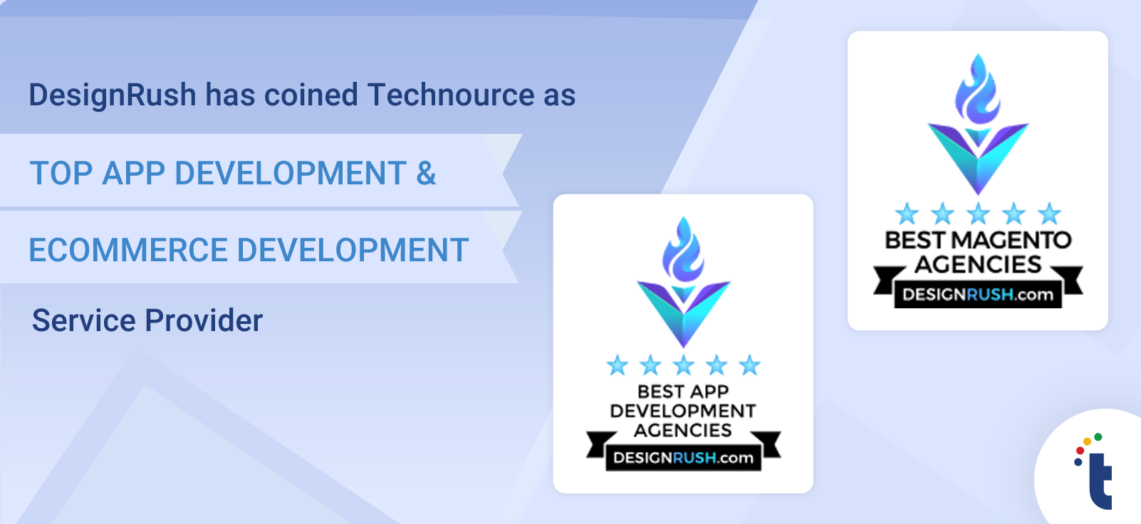 Top App development service provider according to DesignRush
