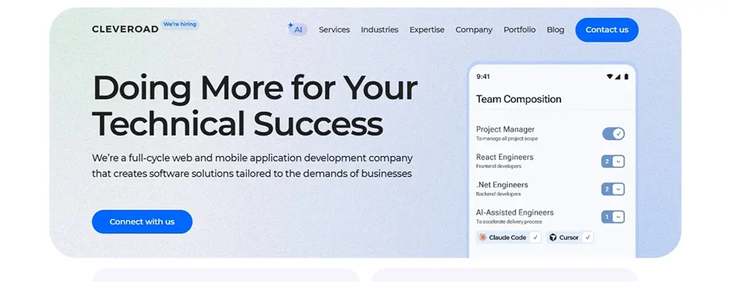 Image showing Cleveroad Home Page