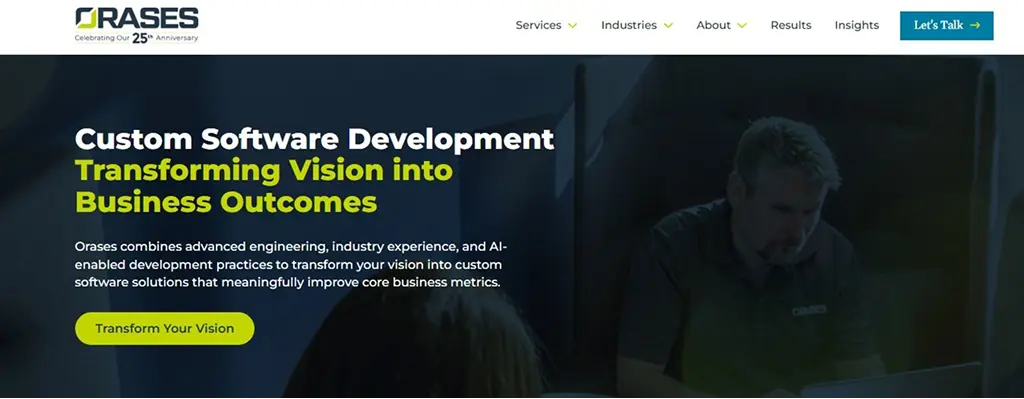 Image showing Orases Home Page
