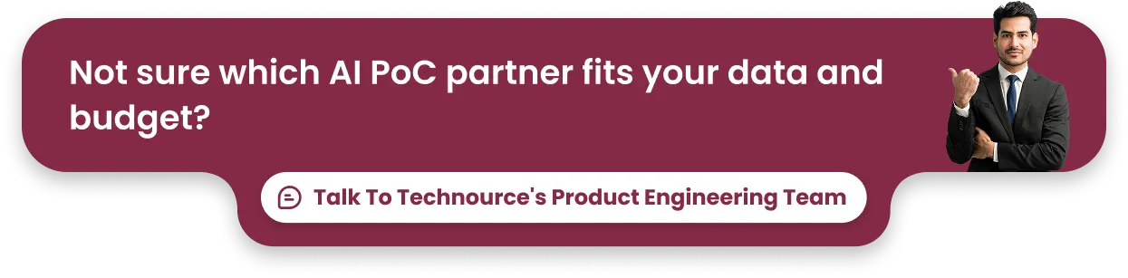 Not sure which AI PoC partner fits your data and budget_